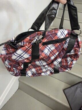 Kavu Plaid Small Duffle Bag